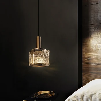 Артистичен Дизайн Стъклени Висящи Лампи Модерен LED Окачен Лампа За Кухненски Остров Нощни Окачен Лампа За Вътрешно Декориране