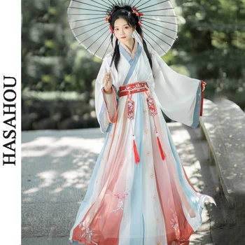 Нов Hanfu Cosplay Традиционните Китайски Рокля Жена Древен Хелоуин Династията Тан Костюм На Фея Принцеса Азиатски Момиче Ханбок