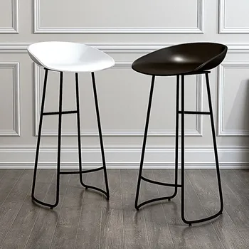 Скандинавски бар стол модерен проста висока табуретка домашен бар стол бар стол рецепцията на високо столче висок стол бар стол
