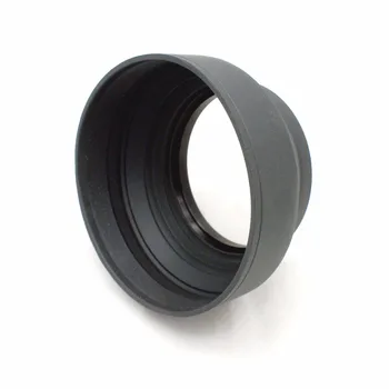 67 мм, 3-в-1 3-степенна сгъваема гума сенник за обектив за Canon обектив Nikon Fujitsu (размер на резба за обектив 67 mm)