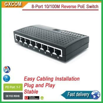 8-портов 10/100-метров Ethernet switch с пълно хранене, център, 8 poe комутатори, мини-тенис на прекъсвач с VLAN rpoe