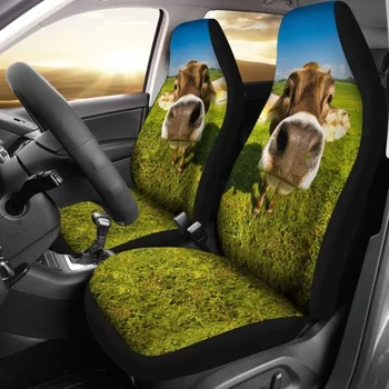 Калъфи за автомобилни седалки Сладко Cow 144730, Комплект от 2 Универсални защитни покривала за предните седалки