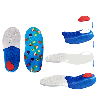 Децата Плоскостъпие Стелки за Краката Поддръжка на Свода на Стъпалото Ортопедични Ортезни Вложки за Обувки X/O Краката Петата на Обувки, Фиксирани Подложки
