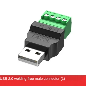 USB конектор, без запояване на Конектора, без запояване на КОНЕКТОРА USB2.0 конектор за мъже и жени Конектор за клавиатура и мишка
