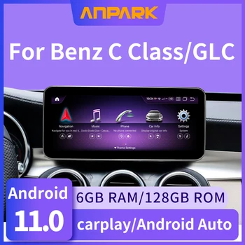 Navegador Gps за Mercedes Benz C Клас на GLC, Android 11, 8 core, Сензорен, Антирефлексный, Tela Ips 12.5, Wifi, Lte, w205, W204, X253