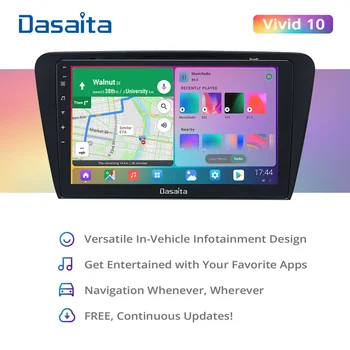 Dasaita Vivid За Skoda Octavia 3 A7 2014 2015 2016 2017 2018 2019 2020 2021 Кола стерео android и Apple Carplay Авто Multiemdia PC