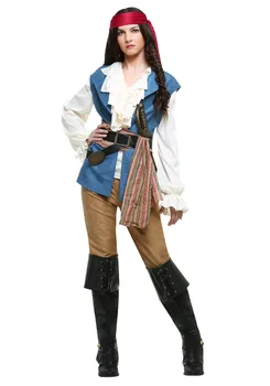 Хелоуин Пиратски Костюми За Възрастни Необичайни Cosplay Рокля за Жените