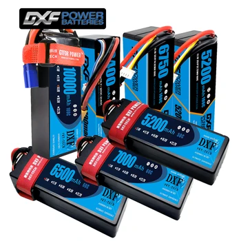 DXF 4S Lipo 8400 ма на 10 000 mah Батерия 14,8 В 11,1 7,4 В Литиева батерия 3 S 2 S 6500 ма 6750 ма 5200 mah с XT60 T RC Автомобили резервни Части