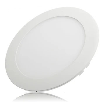 12 W Кръгъл Led Панел лампа Топло бял/Натурален бяло/Студено бяло-Вградени led Тавана лампа AC85-265V 10 бр. DHL Безплатно