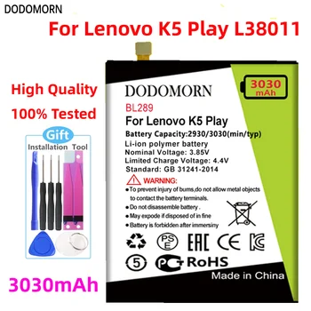 DODOMORN BL289 Батерия За Lenovo K5 Play L38011 Смарт Мобилен Телефон Замяна на Разположение най-Високо Качество с Отслеживающим Номер